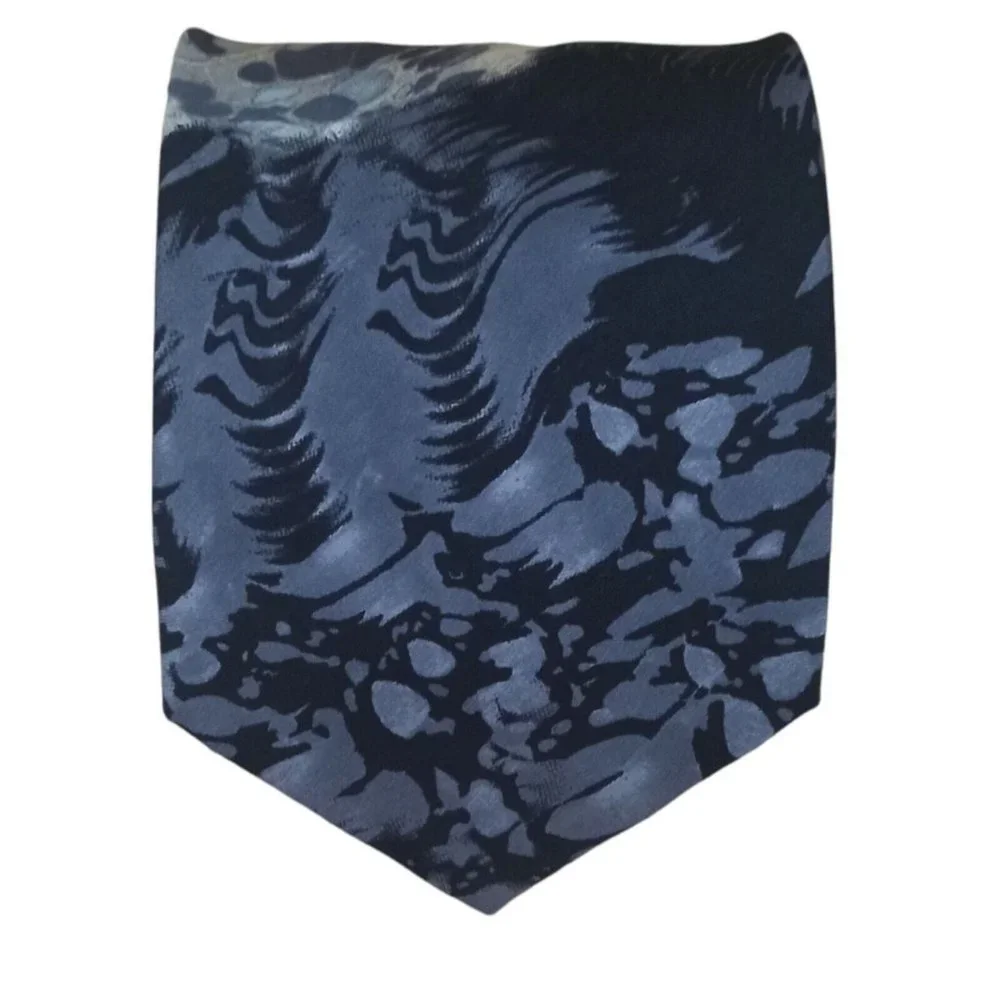 ROBERTO CAVALLI White Art Silk Tie ITALY 58